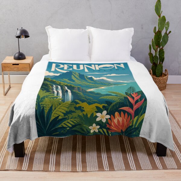 Item preview, Réunion Island Tropical Coast Mountains and Waterfalls designed and sold by Aryabek.