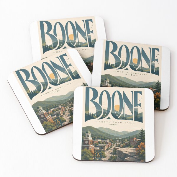 Item preview, Boone North Carolina Blue Ridge Mountains and Appalachian Downtown designed and sold by Aryabek.