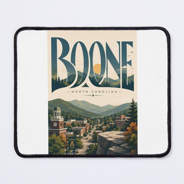 Item preview, Boone North Carolina Blue Ridge Mountains and Appalachian Downtown designed and sold by Aryabek.