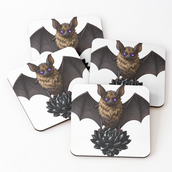 Item preview, Gothic Townsends Bat Obsidian Succulent designed and sold by IllumeInk.