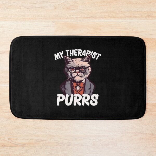 Item preview, My Therapist Purrs Cat Graphic designed and sold by rhymjqvinci.