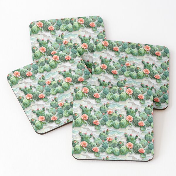 Item preview, Blooming Prickly Pear Cactus Pattern designed and sold by NTGUILTY.