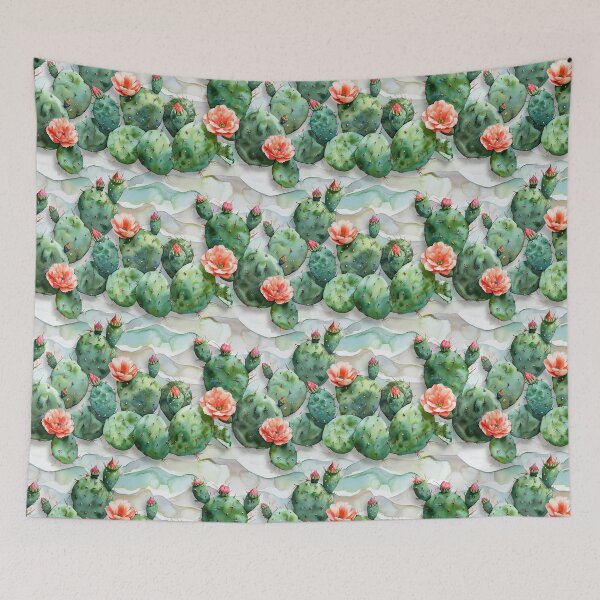Item preview, Blooming Prickly Pear Cactus Pattern designed and sold by NTGUILTY.