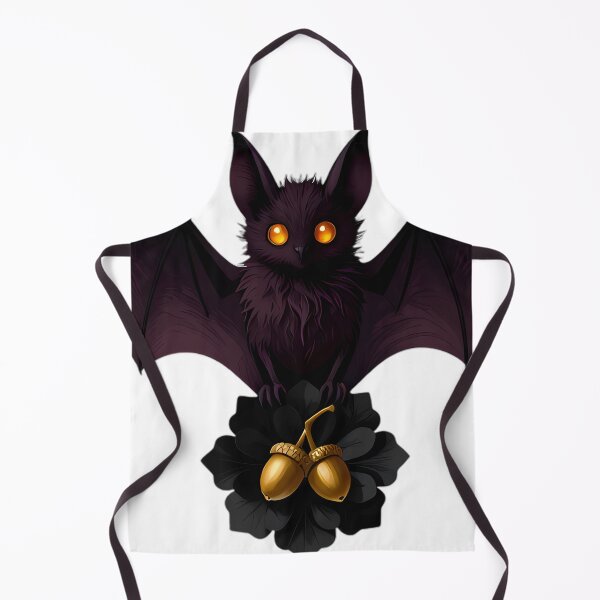 Item preview, Gothic Noctule Bat Midnight Oak Acorn designed and sold by IllumeInk.