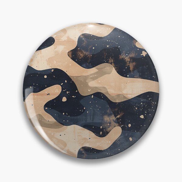 Item preview, Modern Navy and Tan Textured Camouflage Pattern designed and sold by NTGUILTY.