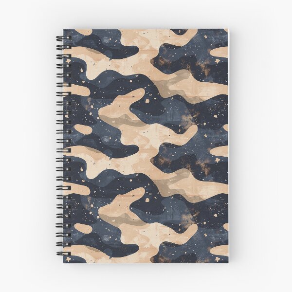 Item preview, Modern Navy and Tan Textured Camouflage Pattern designed and sold by NTGUILTY.