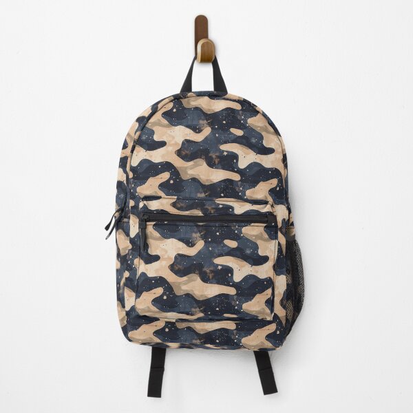 Item preview, Modern Navy and Tan Textured Camouflage Pattern designed and sold by NTGUILTY.