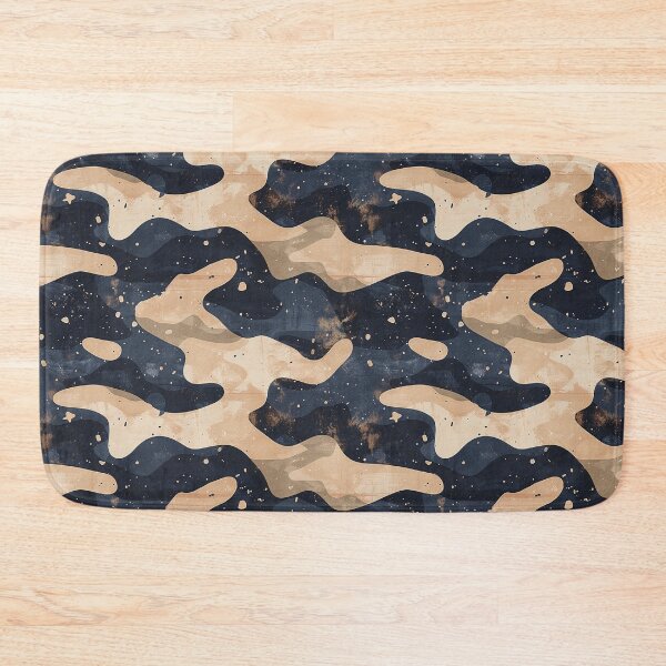 Item preview, Modern Navy and Tan Textured Camouflage Pattern designed and sold by NTGUILTY.