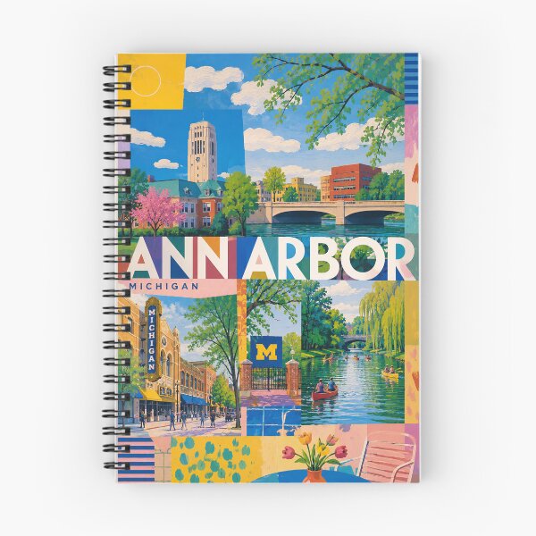 Item preview, Ann Arbor Michigan University Town Along the Huron River designed and sold by Aryabek.