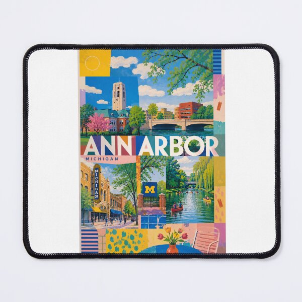 Item preview, Ann Arbor Michigan University Town Along the Huron River designed and sold by Aryabek.