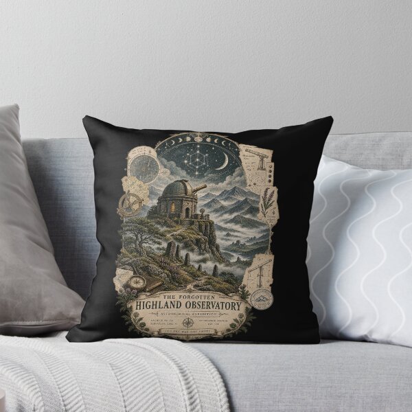 Item preview, Forgotten Highland Observatory Vintage Emblem designed and sold by karudondesigns.