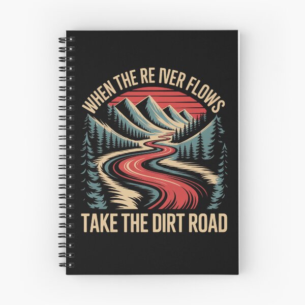 Item preview, Take the Dirt Road Mountain Adventure Hiking Retro Gift designed and sold by Zizo-DR44.