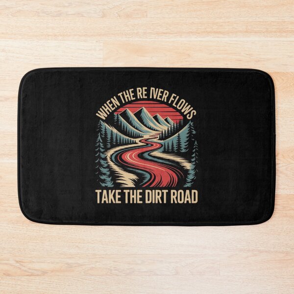 Item preview, Take the Dirt Road Mountain Adventure Hiking Retro Gift designed and sold by Zizo-DR44.