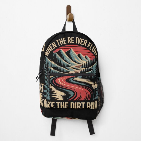 Item preview, Take the Dirt Road Mountain Adventure Hiking Retro Gift designed and sold by Zizo-DR44.