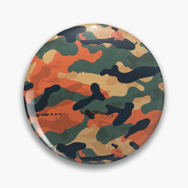 Item preview, Vibrant Orange and Green Camouflage Pattern designed and sold by NTGUILTY.