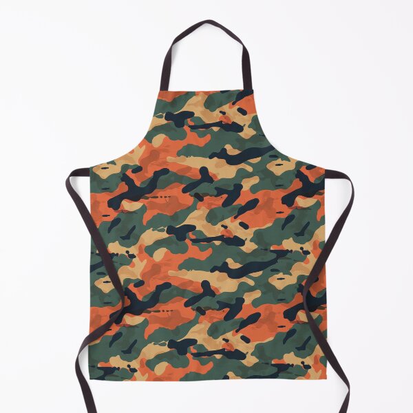 Item preview, Vibrant Orange and Green Camouflage Pattern designed and sold by NTGUILTY.