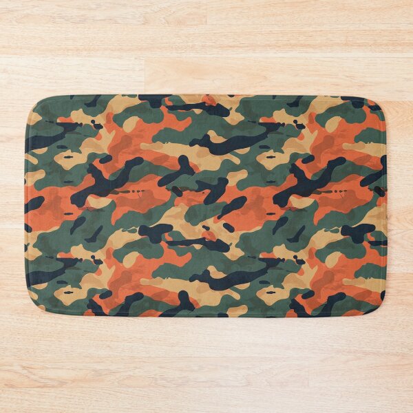 Item preview, Vibrant Orange and Green Camouflage Pattern designed and sold by NTGUILTY.