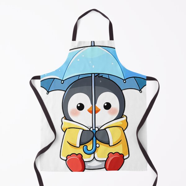 Item preview, Cute Penguin Chick in Yellow Slicker and Red Boots designed and sold by pumsquare.