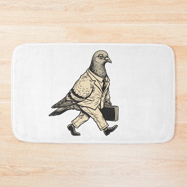 Item preview, Pigeon In A Suit Retro Print designed and sold by The Mellonaire.