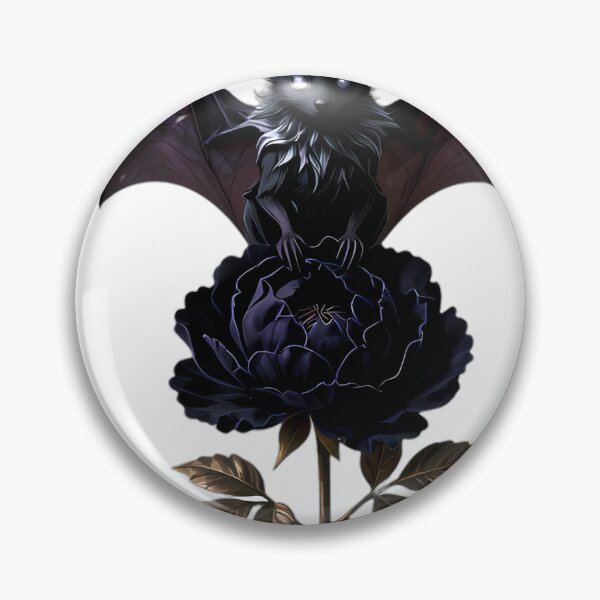 Item preview, Gothic Silver Haired Bat Black Peony designed and sold by IllumeInk.