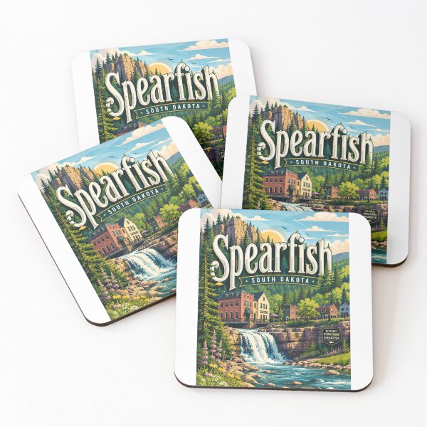 Item preview, Spearfish South Dakota Black Hills Creek and Historic Downtown designed and sold by Aryabek.