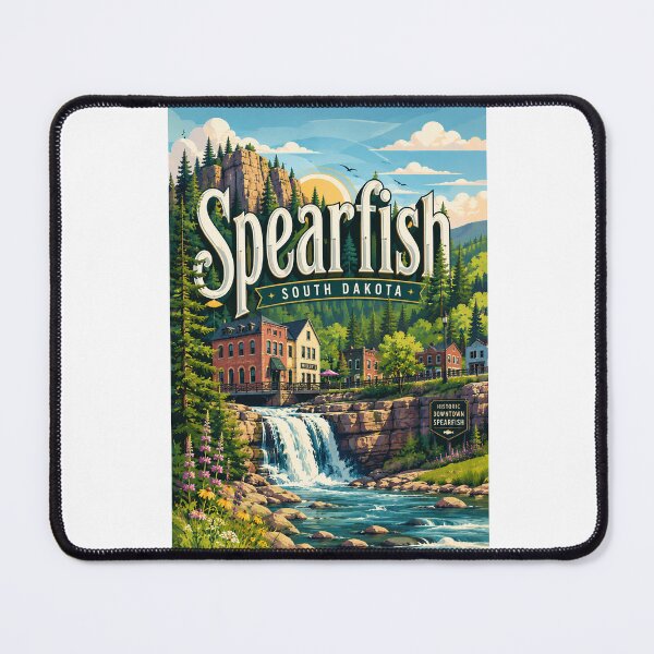 Item preview, Spearfish South Dakota Black Hills Creek and Historic Downtown designed and sold by Aryabek.