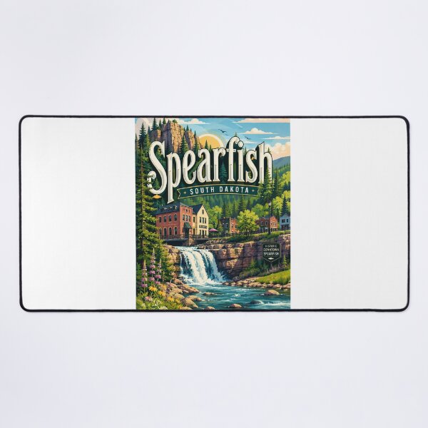 Item preview, Spearfish South Dakota Black Hills Creek and Historic Downtown designed and sold by Aryabek.