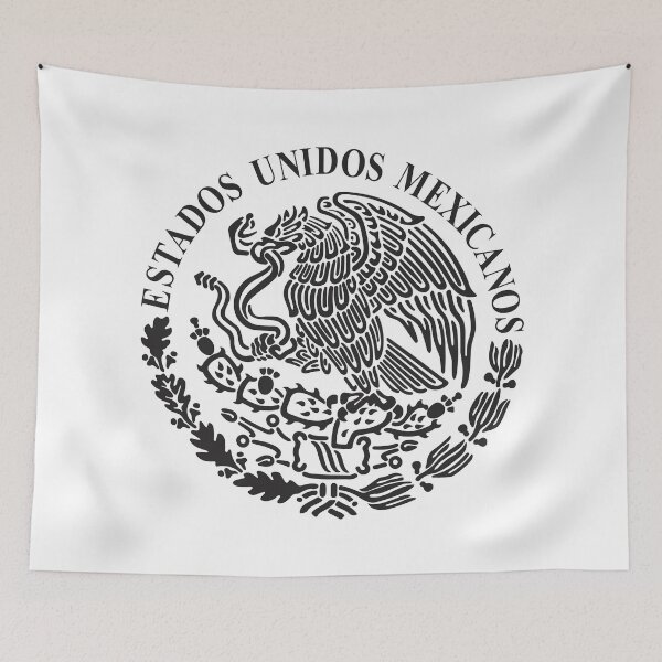 Item preview, Escudo Nacional Mexicano iluminado por la luna, un paraíso floral designed and sold by Ivonagarden.