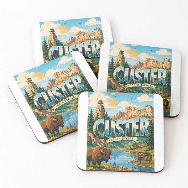 Item preview, Custer South Dakota Mount Rushmore and Black Hills National Forest designed and sold by Aryabek.