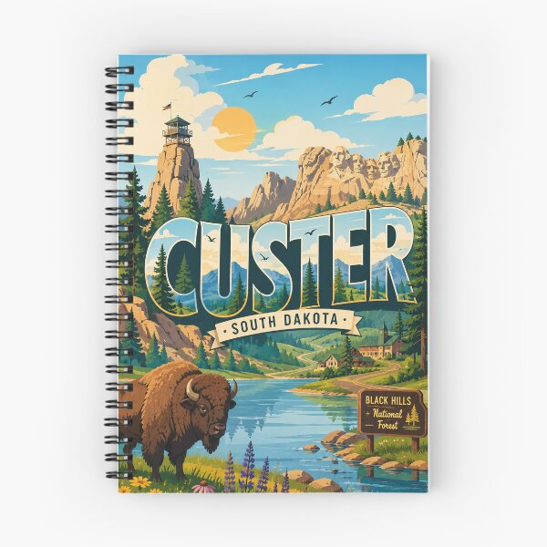 Item preview, Custer South Dakota Mount Rushmore and Black Hills National Forest designed and sold by Aryabek.