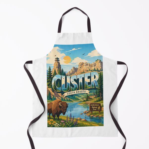 Item preview, Custer, Dakota del Sur. Monte Rushmore y Bosque Nacional Black Hills. designed and sold by Aryabek.