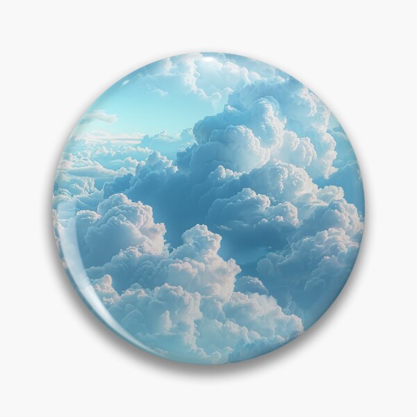 Item preview, Dreamy Fluffy Blue Sky Clouds Seamless Pattern designed and sold by NTGUILTY.