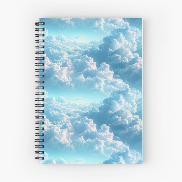 Item preview, Dreamy Fluffy Blue Sky Clouds Seamless Pattern designed and sold by NTGUILTY.