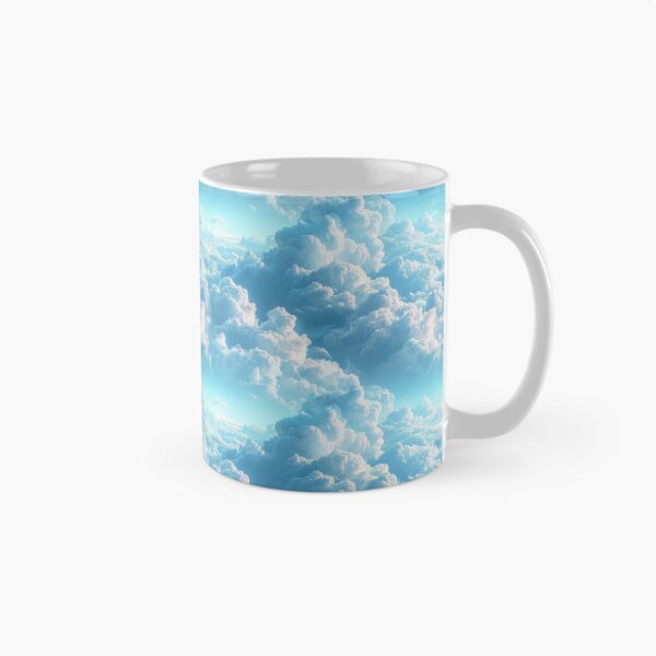 Item preview, Dreamy Fluffy Blue Sky Clouds Seamless Pattern designed and sold by NTGUILTY.