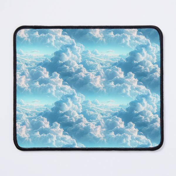 Item preview, Dreamy Fluffy Blue Sky Clouds Seamless Pattern designed and sold by NTGUILTY.