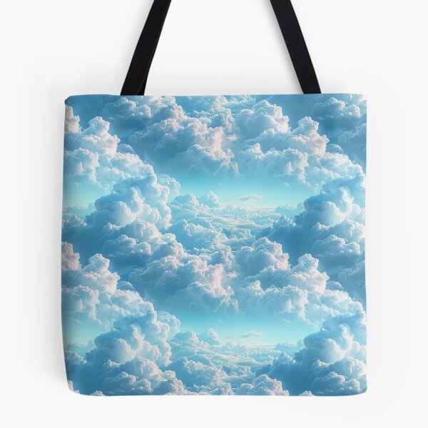 Item preview, Dreamy Fluffy Blue Sky Clouds Seamless Pattern designed and sold by NTGUILTY.