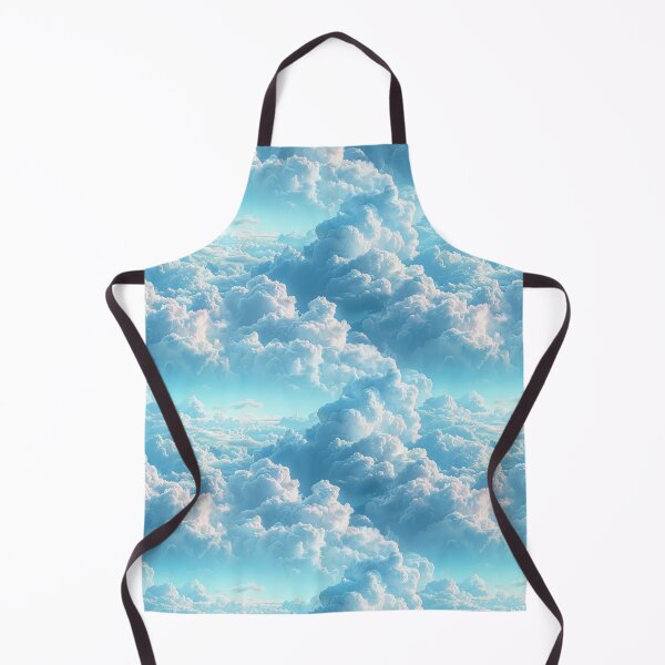 Item preview, Dreamy Fluffy Blue Sky Clouds Seamless Pattern designed and sold by NTGUILTY.
