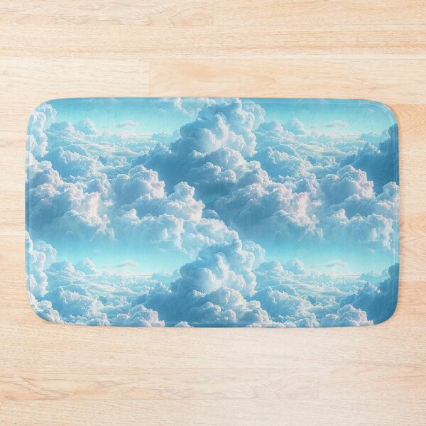 Item preview, Dreamy Fluffy Blue Sky Clouds Seamless Pattern designed and sold by NTGUILTY.