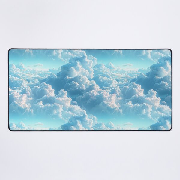 Item preview, Dreamy Fluffy Blue Sky Clouds Seamless Pattern designed and sold by NTGUILTY.