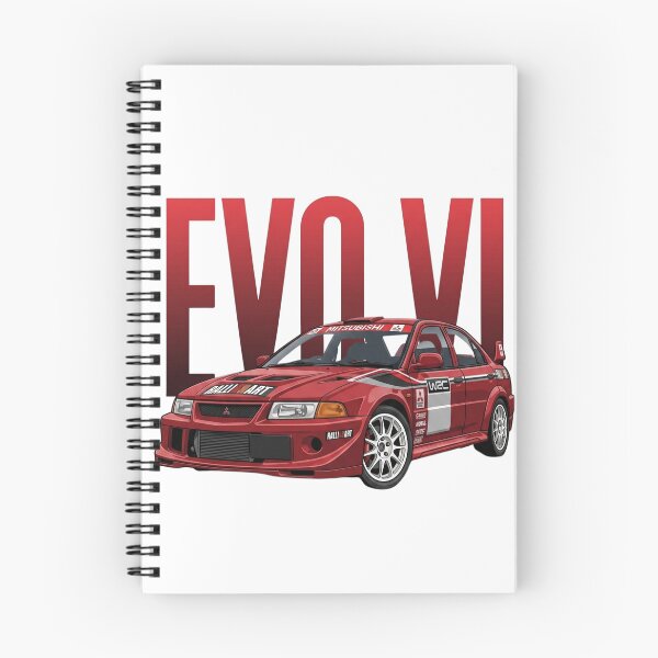 Item preview, Red Mitsubishi Lancer Evolution VI Tommi Makinen WRC Rally Vector Art designed and sold by Motorline44.