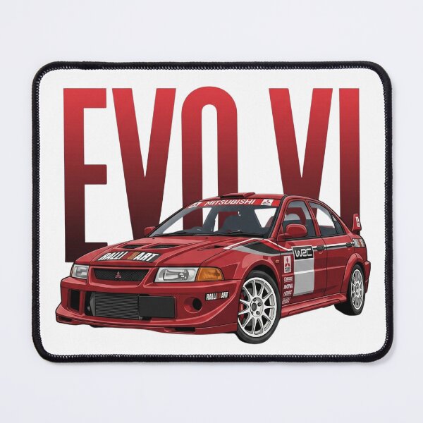 Item preview, Red Mitsubishi Lancer Evolution VI Tommi Makinen WRC Rally Vector Art designed and sold by Motorline44.
