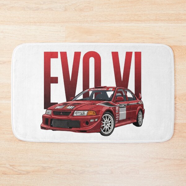 Item preview, Red Mitsubishi Lancer Evolution VI Tommi Makinen WRC Rally Vector Art designed and sold by Motorline44.