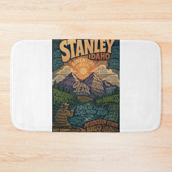 Item preview, Stanley Idaho Sawtooth Mountains and Salmon River Country designed and sold by Aryabek.