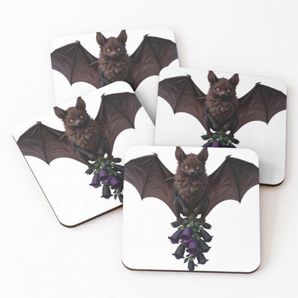 Item preview, Gothic Big Brown Bat Foxglove designed and sold by IllumeInk.