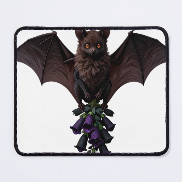 Item preview, Gothic Big Brown Bat Foxglove designed and sold by IllumeInk.