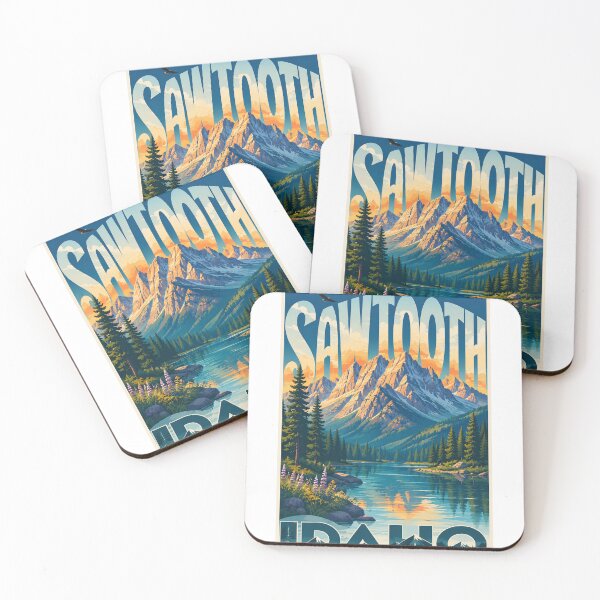 Item preview, Sawtooth Idaho Alpine Lake Beneath the Sawtooth Mountains designed and sold by Aryabek.