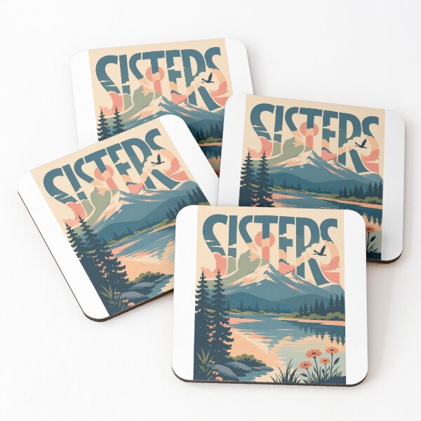 Item preview, Sisters Oregon Cascade Range Mountain Lake Landscape designed and sold by Aryabek.