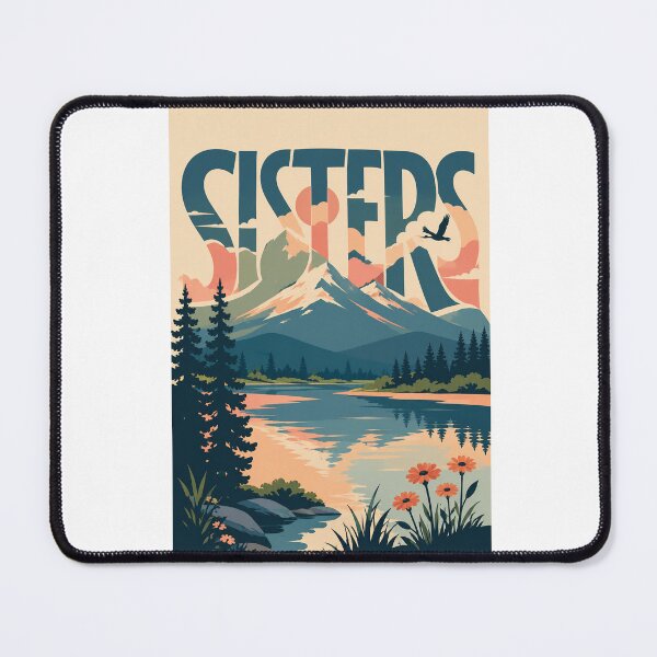 Item preview, Sisters Oregon Cascade Range Mountain Lake Landscape designed and sold by Aryabek.