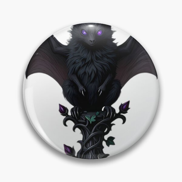 Item preview, Gothic Ghost Faced Bat Filigree Vines designed and sold by IllumeInk.