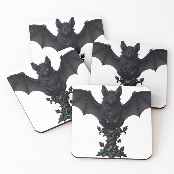 Item preview, Gothic Ghost Faced Bat Filigree Vines designed and sold by IllumeInk.